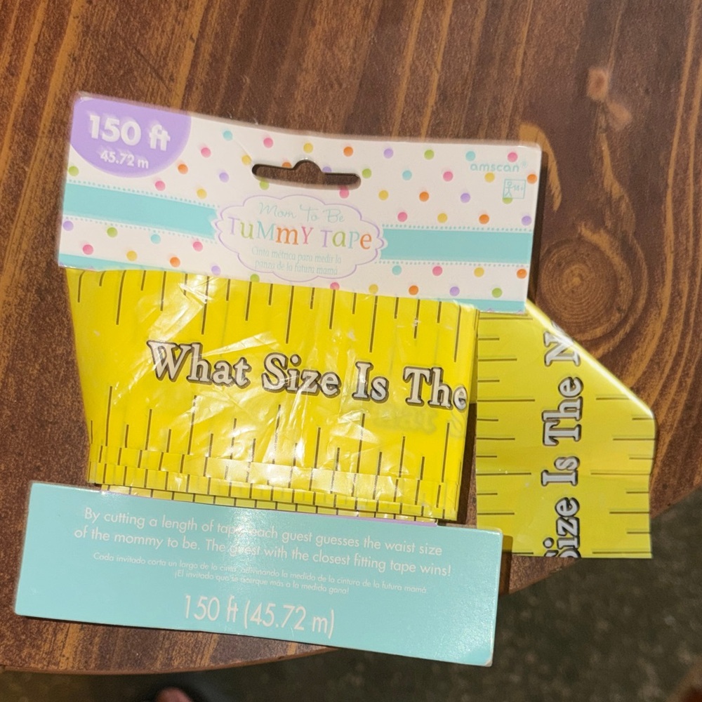 Amscan Yellow Tummy Tape with Fun Design